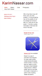 Mobile Screenshot of karimnassar.com